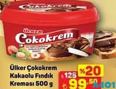 ÜLKER ÇOKOKREM KAKAOLU FINDIK KREMASI 500 G fiyat ve kampanya bilgisi